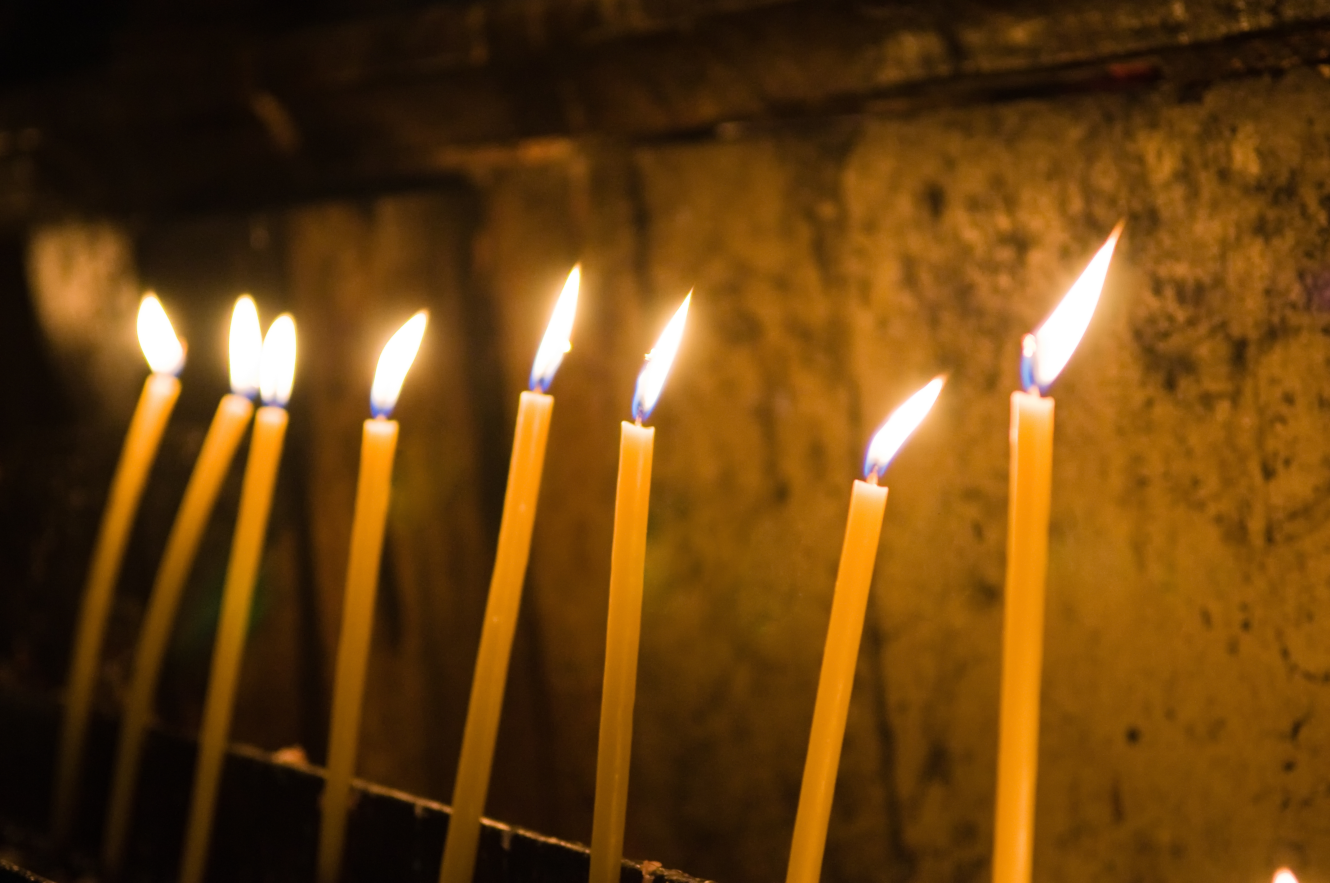 Church candles background
